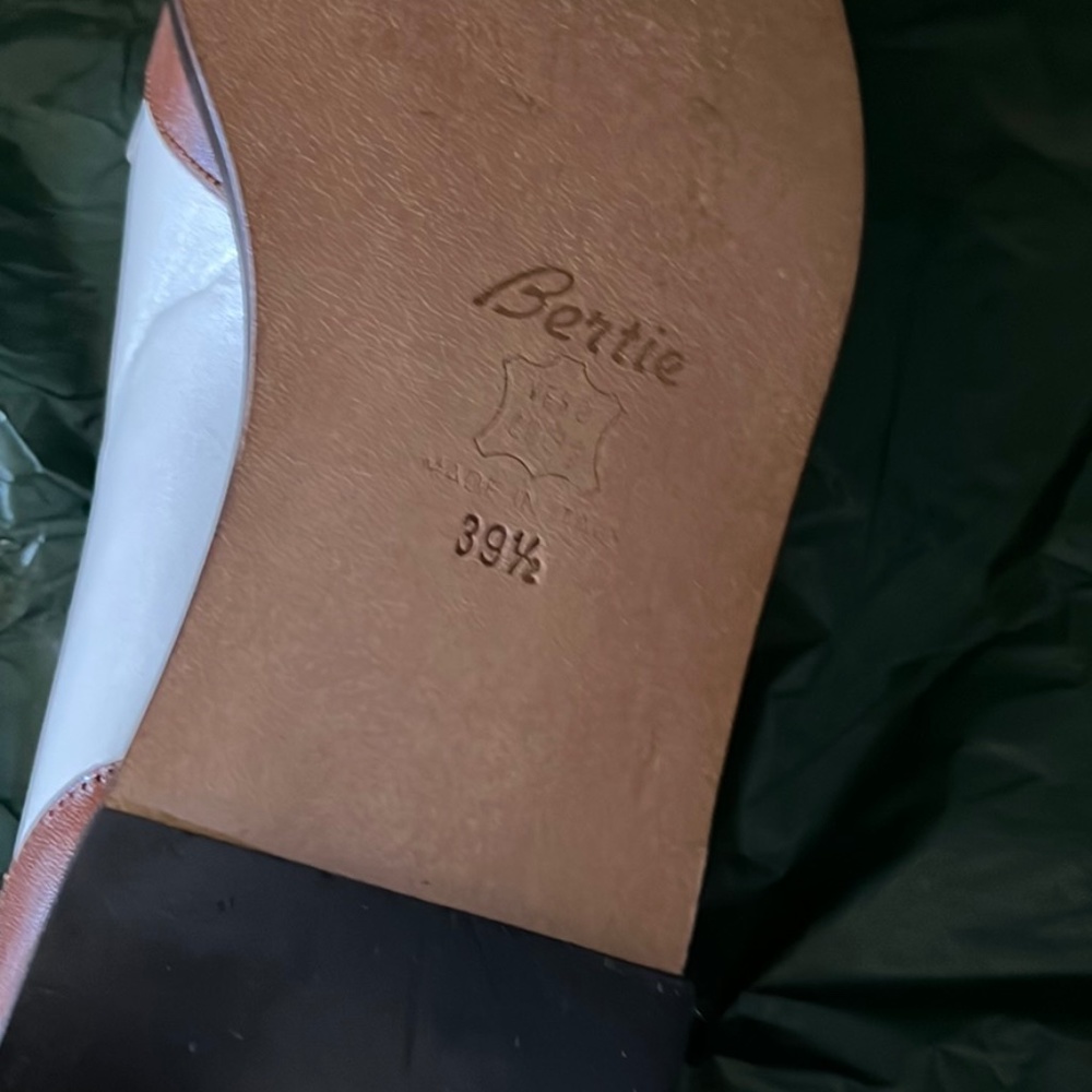 BERTIE LEATHER BOW FLATS